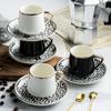 Ceramic Coffee Cup and Dish New Product Creative Türkiye Style Italian Espresso Cup 80ml Afternoon Tea Cup