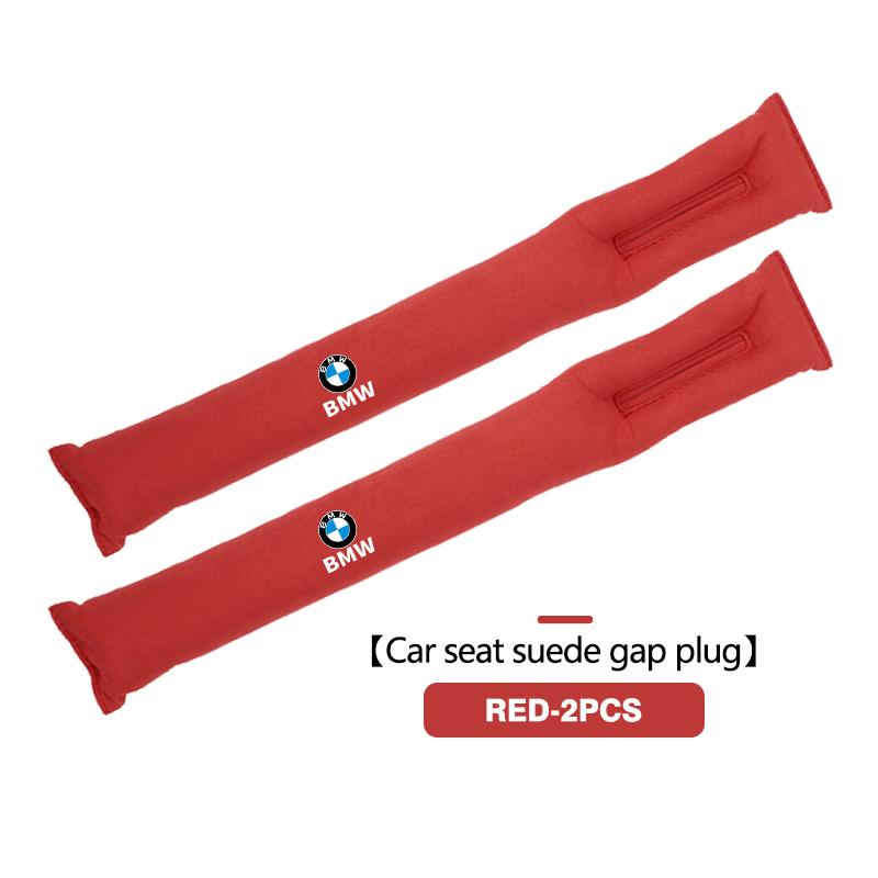Suede Car Logo Seat Gap Filler Seat Seam Leak-proof Plug Strip For BMW E46 E90 E60 F10 E39 F30 E36 E87 E90 E30 E53 F31 E92 MP1