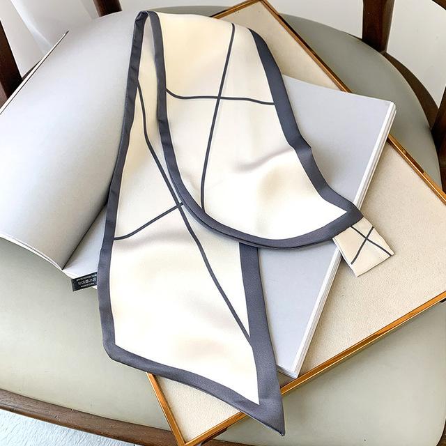 New Pashmina Silk Scarf Foulard Neckerchief Bandana Luxury Brand Female Hair Scarves Shawl Wraps Headband Hijab Cachecol