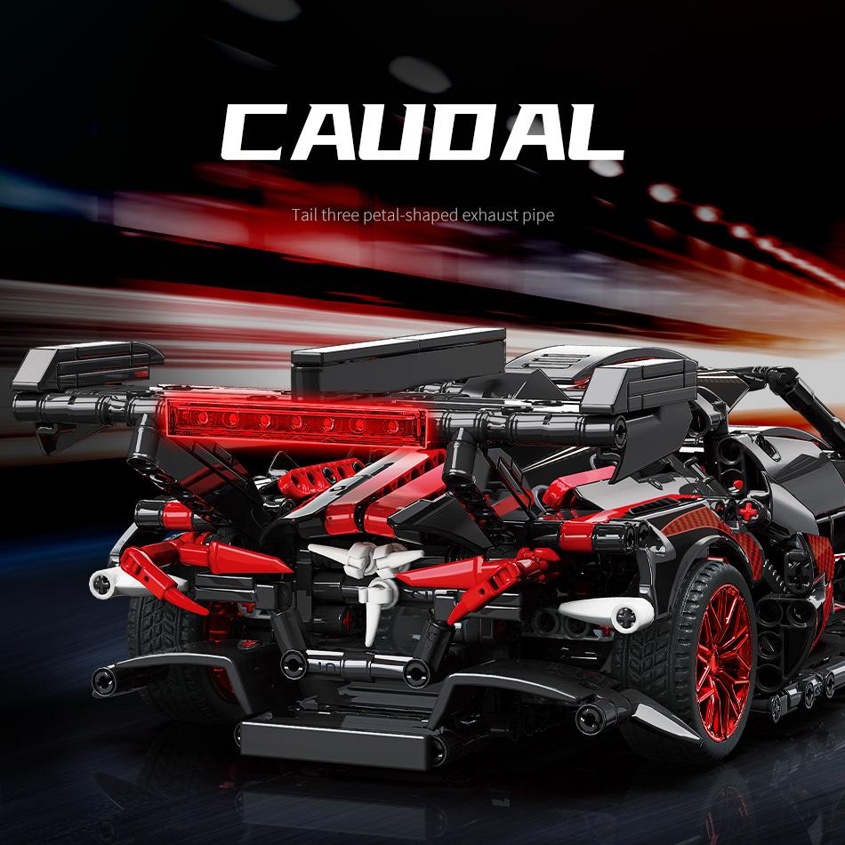 High-Tech MOC 88301 RC Remote Control Gumpert Apollo IE Super Racing Car Model Building Blocks Christmas Toys Birthday Gifts