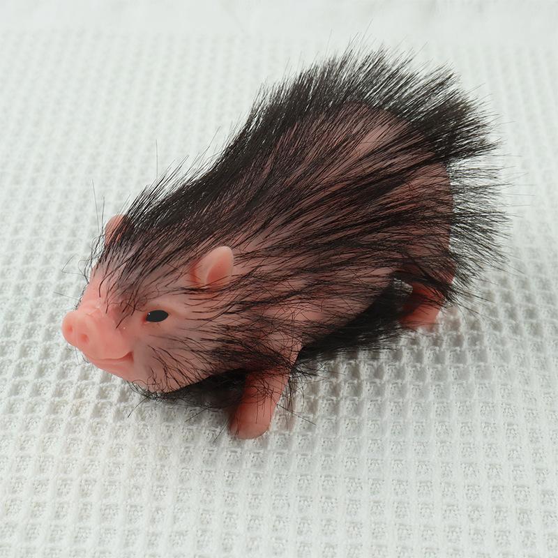 Новая имитация мягкой силиконовой куклы-свиньи, игрушка для тела, волосатая кукла-свинья, детская игрушка, рождественский подарок