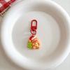 Cartoon Christmas Keychain Cute Santa Claus Christmas Tree Pendant Keyring Backpack Headphone Case Hanging Decoration Gifts