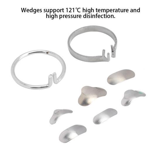  100 шт./кор. стоматологические матрицы, стоматологические секционные контурные матрицы, кольцевые клинья