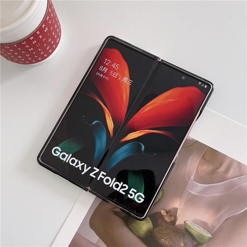 Модный чехол с именем личи для Samsung Galaxy Z Fold 2 W21, противоударный роскошный кожаный чехол + чехлы для ПК Fold2