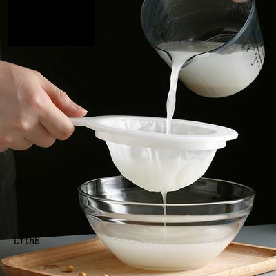 Многоразовый нейлоновый фильтр, сетка, ложка, супертонкий дуршлаг, сито для меда, соевого молока, кофе, йогурта, фильтры