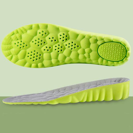Yousheng 1 Pair Breathable Insoles Moisture-Absorbing Shock Absorbing U-Heel Support Sports Shoes Inserts Comfortable Walking Shoe Insoles