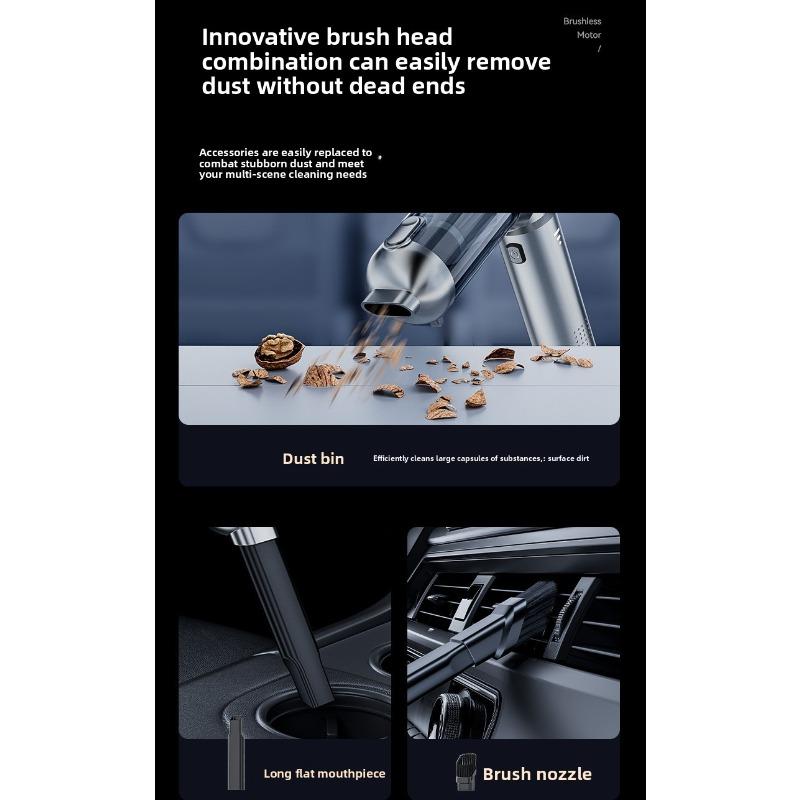 Трансграничный автомобильный пылесос, Бесщеточный двигатель, Мощный электрический воздуходув, Вакуумный насос, Ручной четыре-в-одном