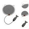Когтеточка-коврик для пола с рыбой-мячиком, горизонтальная, для ковра