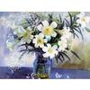 Diy Алмазная картина Пейзаж Цветы лилии Вышивка крестом Полный стразы Инкрустация Вышивка Ручная работа