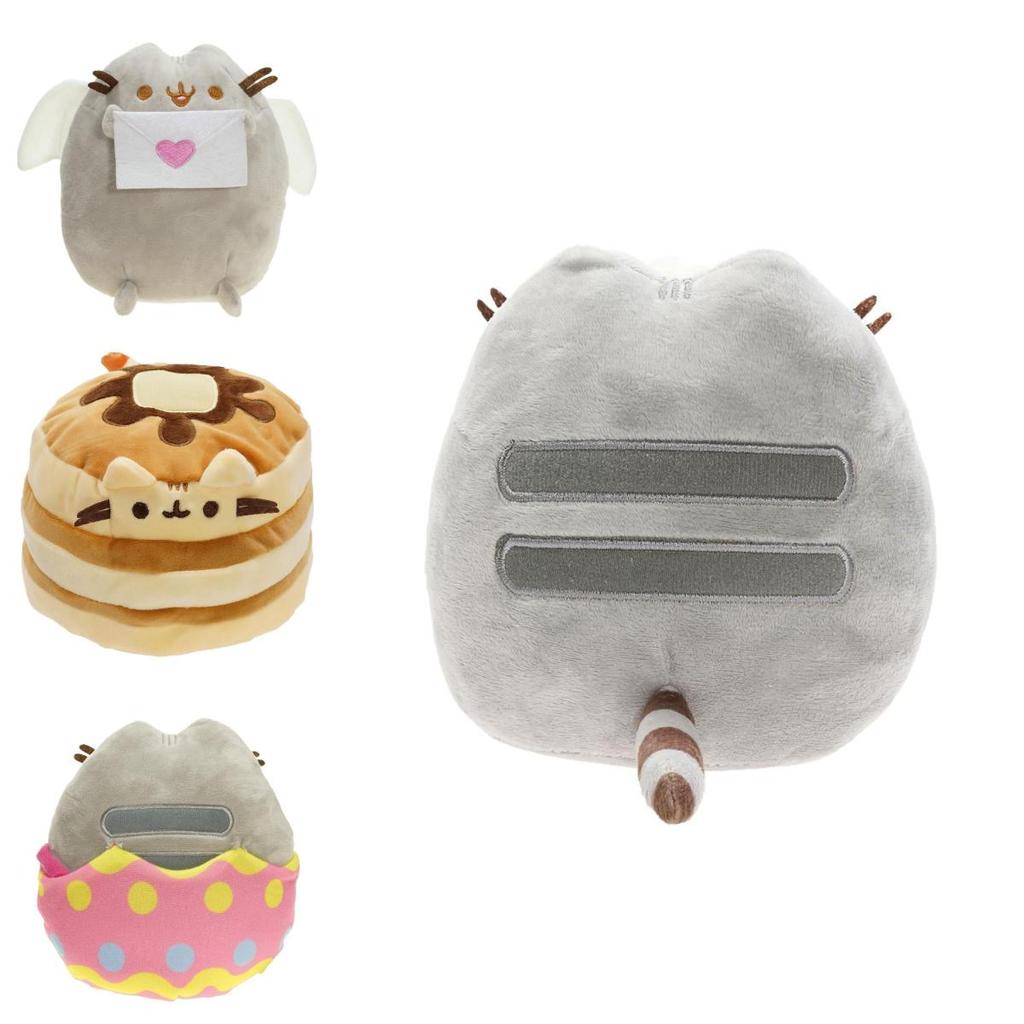 Милая короткошерстная плюшевая игрушка-кошка в стиле мороженого, печенья, пончика, суши или картофельных чипсов