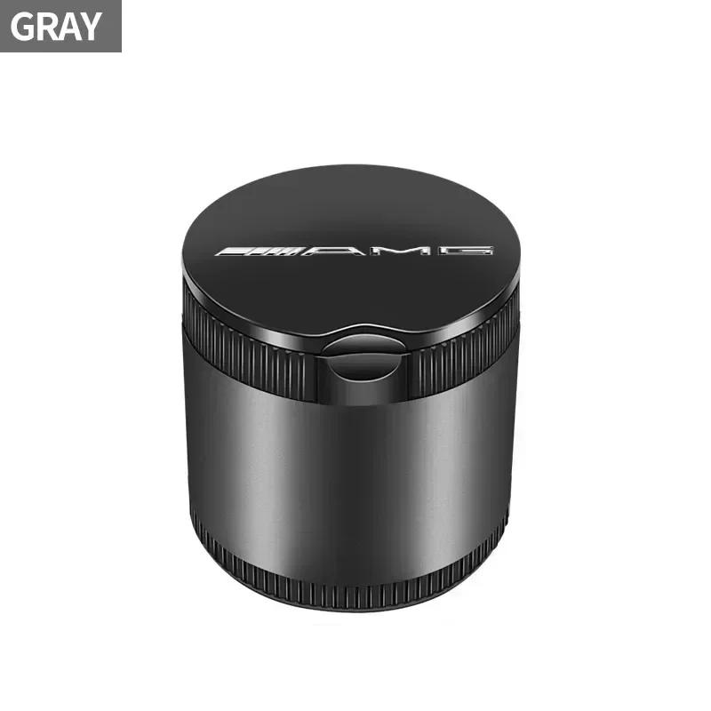 JUJUM1 Car Interior Decoration Led Lighting Car Ashtray For Mercedes Benz Amg W204 W213 W205 W211 W212 W176 W205 W203 Accessories