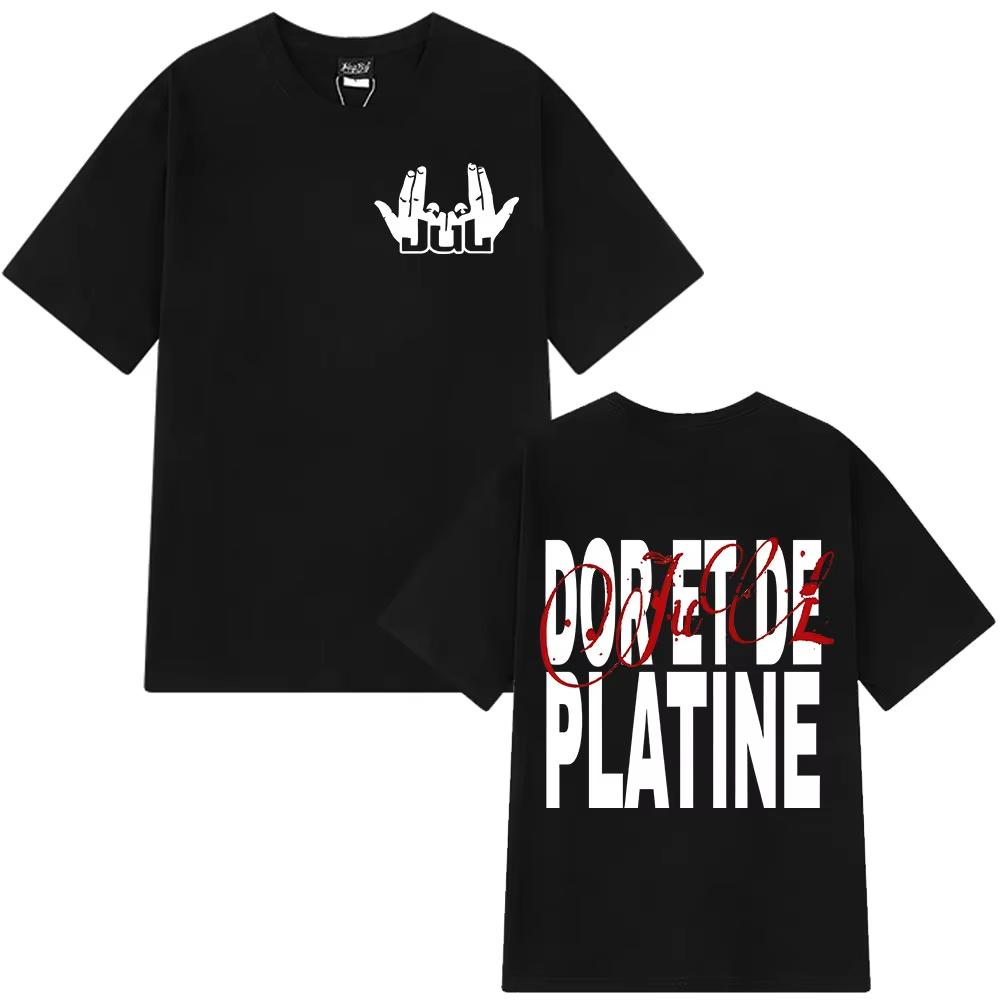 Мужские и женские футболки из чистого хлопка 2025 года от рэпера Jul — удобные, дышащие, обязательные для праздничного сезона Инс