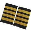 1Pair Professional Pilot Epaulets Aircraft Captain Uniform Accessories Epaulets Shoulder Epaulet for Cosplay Stage Shows