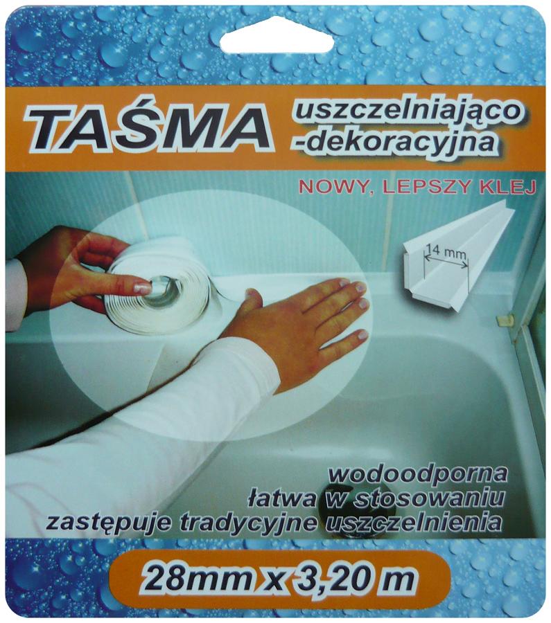 FINISHING TAPE 3.2M 28MM WHITE - SIL TAS 28