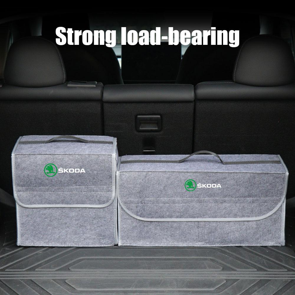 Car Sundries Storage Box Trunk Folding Organizer Bag Tool Case For Skoda S VII Octavia Mk3 Fabia 2 Superb 3u 2 Kamiq Kodiaq VRS ukm344