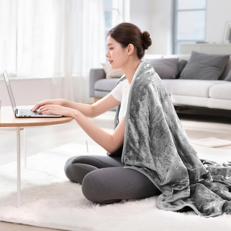 180x130cm Electric Blankets Flannel Warm Body Heating Blanket Intelligent 6-speed Temperature Control Thin Blanket Multi Purpose Sofa Bed Thin Quilt