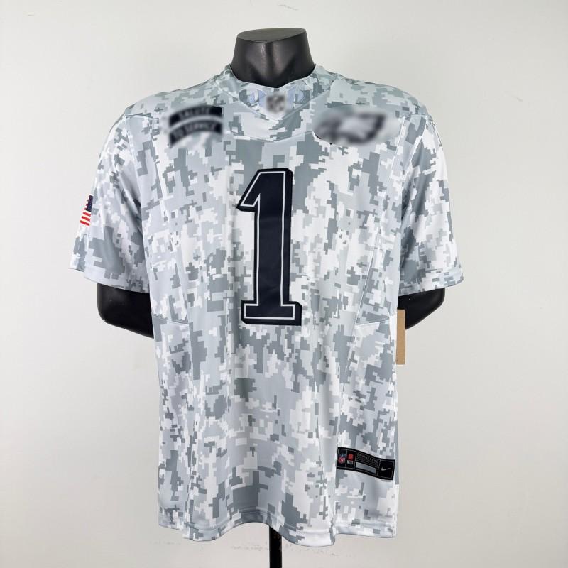 Philadelphia Eagles 1 HURTS Mens Football Jersey Training Game Wear Breathable Embroidered