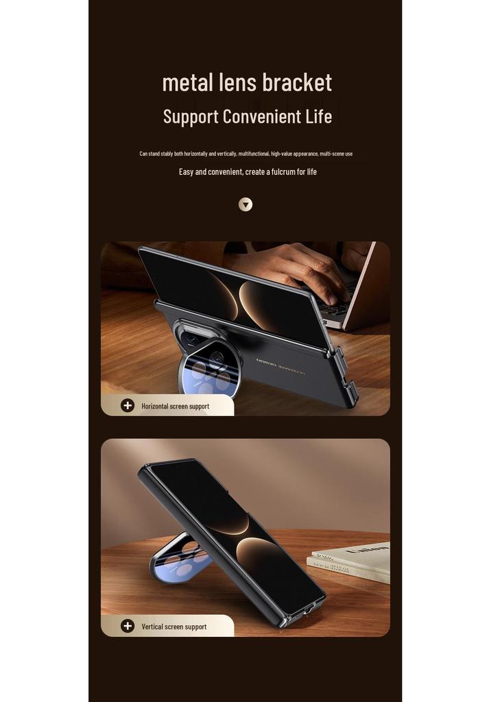 Магнитный складной чехол для телефона Huawei Matex7 Collector's Edition - Полное покрытие, Защита от падений, Защита объектива с двойной центральной осью
