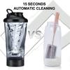 DL Electric USB Shake Bottle Rechargeable  Milk Coffee Blender Kettle Fitness Vortex Protein Shaker  Sports Fitness Shaker Cup Protein Shaker Mixer
