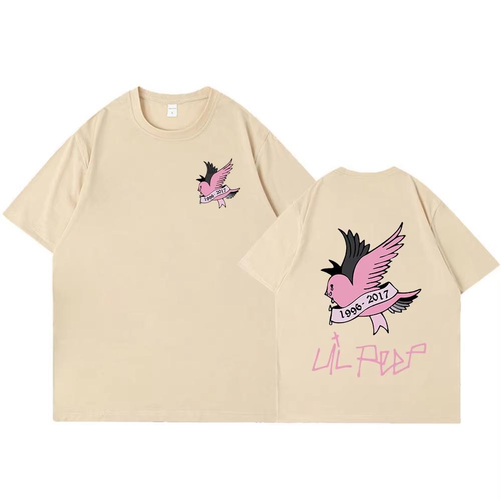 2026 Хип-хоп исполнитель Lil Peep Мужская рубашка Летняя с принтом альбома CryBaby Футболка Женская Y2K Хип-хоп Футболка с коротким рукавом