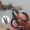 Mini Stainless Steel Fishing Line Scissors Portable Luya Fishing Scissors Sharp Plated Titanium Anti-rust Multi-purpose Scissors