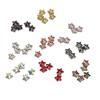 45Pcs Sew On Rhinestones 0.39in Diameter Elegant Assorted Colors Multi Purpose Glass Rhinestones for Clothing Bag Shoes