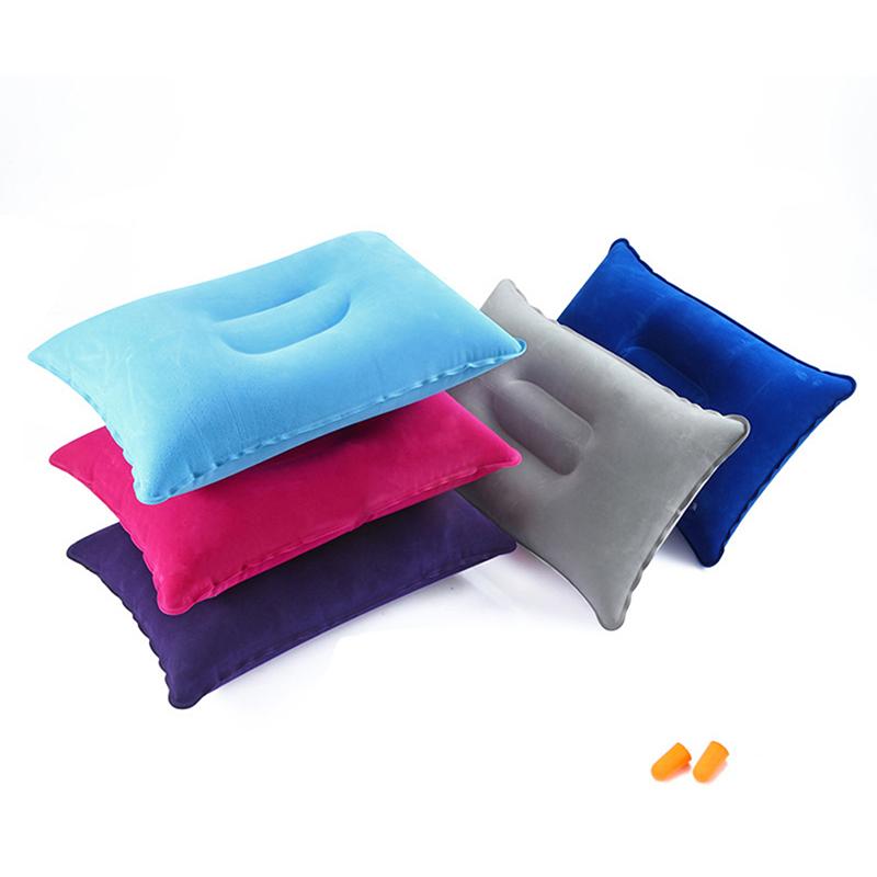 Надувная воздушная подушка для сна, кемпинговая подушка, нейлоновая подушка для шеи из ПВХ