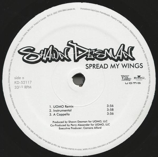 12-дюймовая пластинка SHAWN DESMAN Spread My Wings KD52117 VIK RECORDINGS 2003 Канада Танцевальная Электроника Б/У