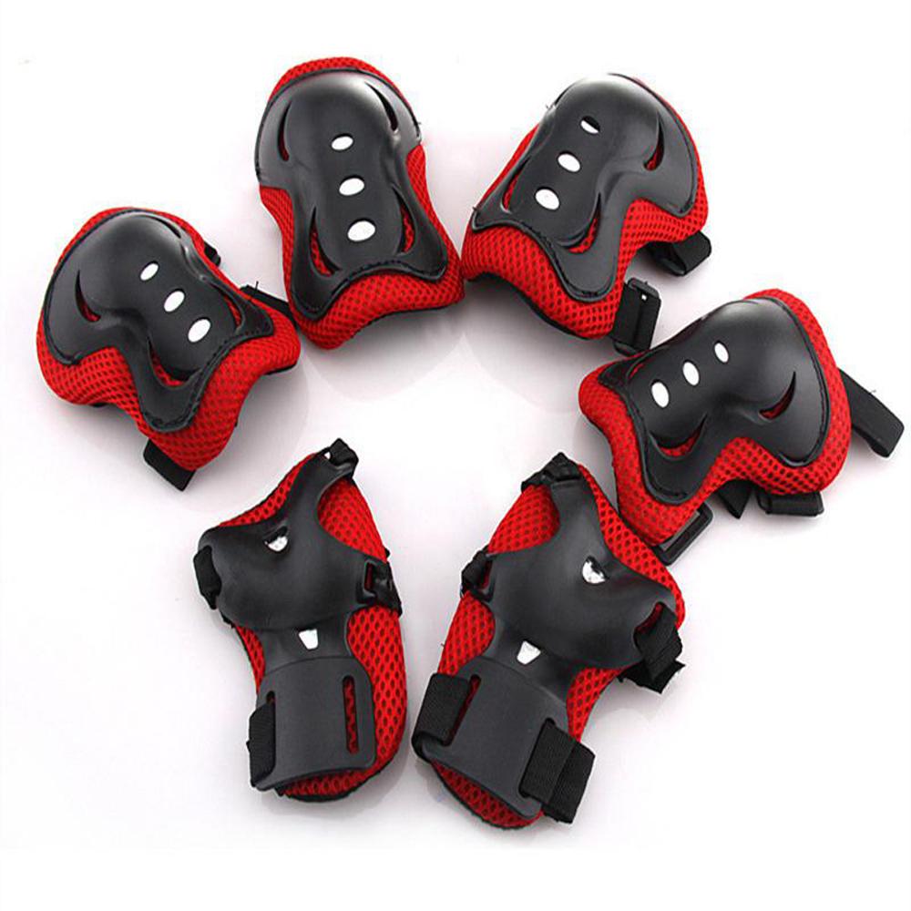 Skateboard for Roller Skates 6 in 1 Knee Pad Kids Protective Gear Elbow Pads Wrist Protective