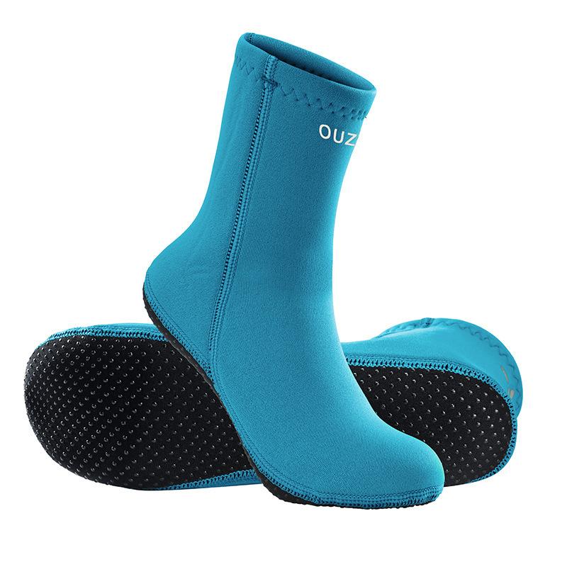 (US34-41)3mm Neoprene Diving Socks Teenager Non-Slip Beach Wetsuit Water Sport Scuba Snorkeling Surfing Socks Adults