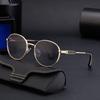 Модные солнцезащитные очки в круглой оправе для мужчин, простые солнцезащитные очки для мужчин