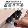 Cable Organizer Holder Magnetic Cable Smooth Adjustable Cord Holder Under Desk Cable Management Wire Keeper Cable Clips