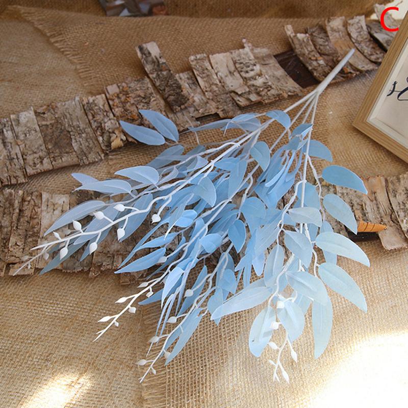 Букет из искусственных листьев, искусственная ива, свадебный фон, искусственная листва, домашний декор