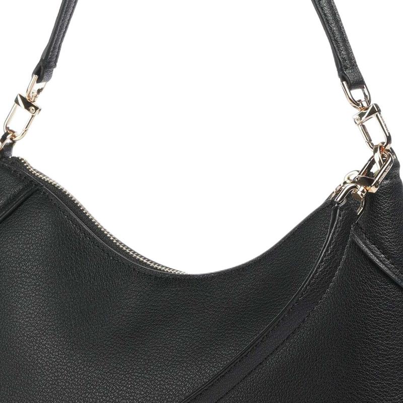 Michael Kors MK Jet Set Кожаная сумка через плечо на молнии Средняя Женская сумка через плечо Черный 32S6GJ6W8L-BLACK