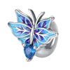 925 Silver Butterfly Dragonfly Charms Colorful Beads for DIY Bracelet Making Handmade Jewelry Supplies