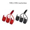 Многопортовый USB Type-C Зарядный Кабель 5V 2A, 3-в-1 Type C Зарядное Устройство-Шнур с 3 USB-C Портами для Мобильных Телефонов/Планшетов
