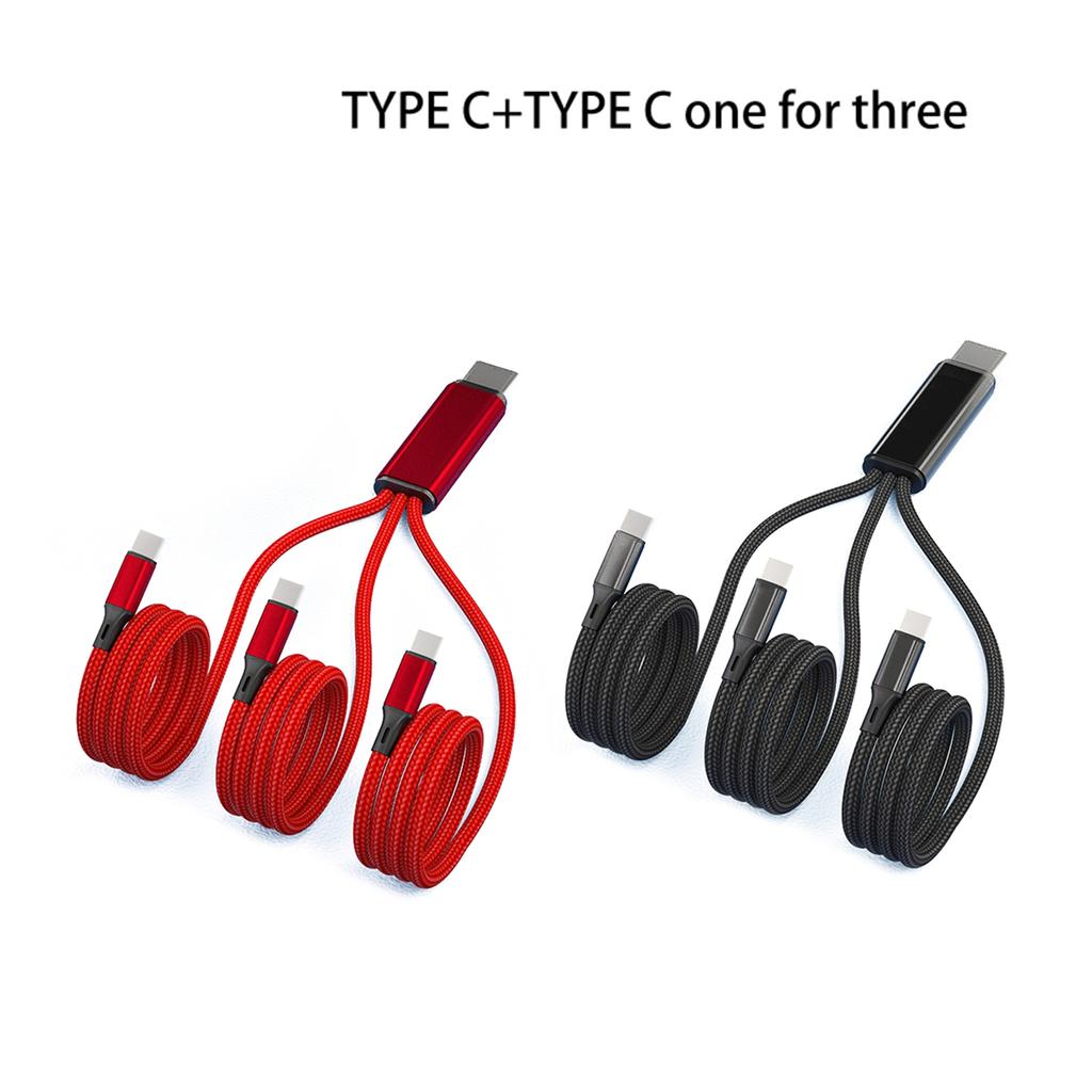 Многопортовый USB Type-C Зарядный Кабель 5V 2A, 3-в-1 Type C Зарядное Устройство-Шнур с 3 USB-C Портами для Мобильных Телефонов/Планшетов