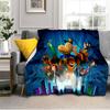 Dog Man And Friends Adventure Blanket Suitable for Sofas, Beds, Offices, And Camping - Perfect Gift for Halloween Christmas