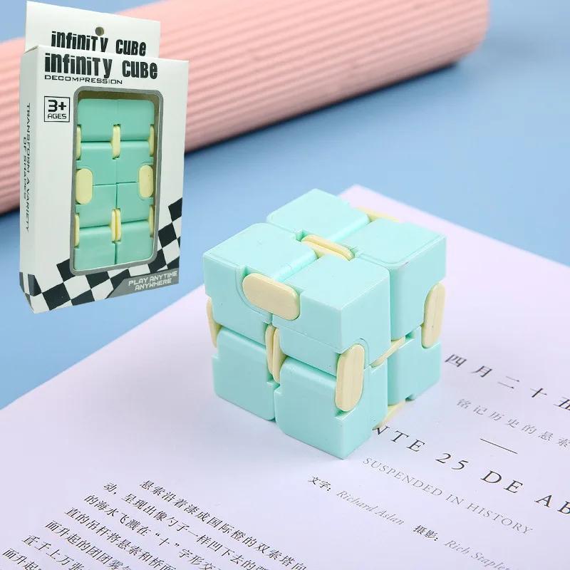 1 шт. Кубик-антистресс Игрушка Куб-бесконечность Снять стресс Игрушка-фиджет Антистресс Товары от тревоги Головоломка Игрушка-спиннер для взрослых Детей