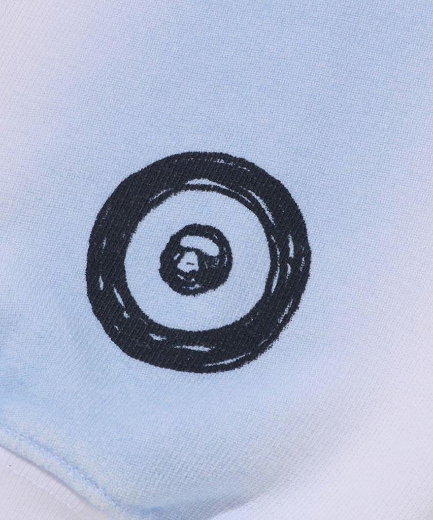 Bape Худи на молнии свободного кроя с ручным рисунком "Футбольная акула" (M) белый