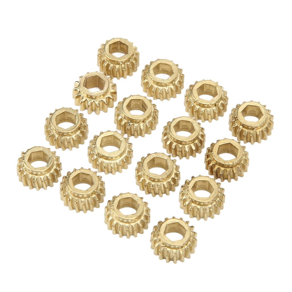 18Pcs Tuning Peg Gear Hex Hole Metal for Classical Guitar String Tuners Ratio 1:18