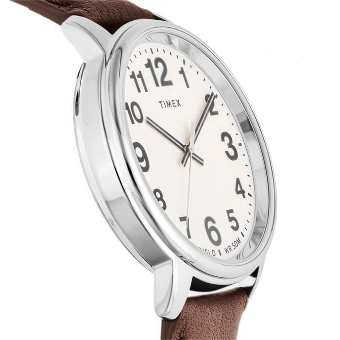 [Timex] Часы Easy Reader TW2V21300 43 мм Кремовый циферблат Латунь Минеральное стекло Кварцевые Мужские Коричневый