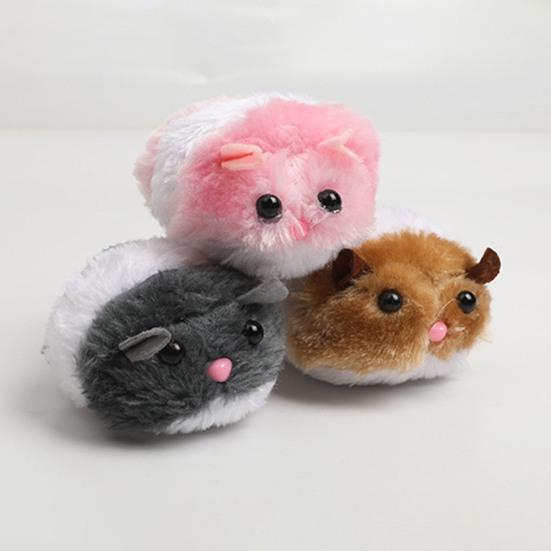 Кошки Дергающаяся мышь Интерактивная игрушка для кошек Подвижная вибрирующая мышь Пушистая плюшевая игрушка-мышь для кошек Котят Домашних животных Развлечение для домашних упражнений