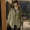 Fashionable Winter Jacket for Women Loose Baseball Style Work Jacket with Cotton Padding