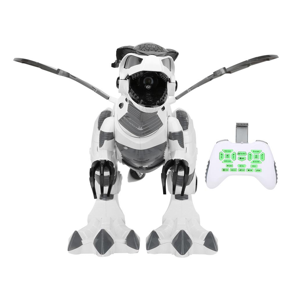 RC Dinosaur Robot Toy Программируемый интерактивный пульт дистанционного управления Dinosaur ModelWhite