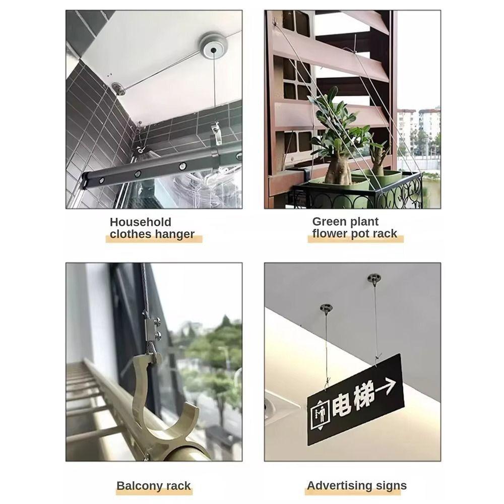 Adjustable Steel Wire Rope Clip Metal Hanging Clip New Stainless Steel Cable Clamp