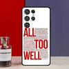Чехол Funda с текстом песни All Too Well для Samsung Galaxy S25 Ultra S9 S10 S20 FE S21 S22 S23 Plus S24 Ultra