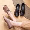 Women Flats Non-slip Shoes Genuine Leather Loafers Women Casual Shoe Mother Soft Comfortable Shoes Spring Autumn Fashion