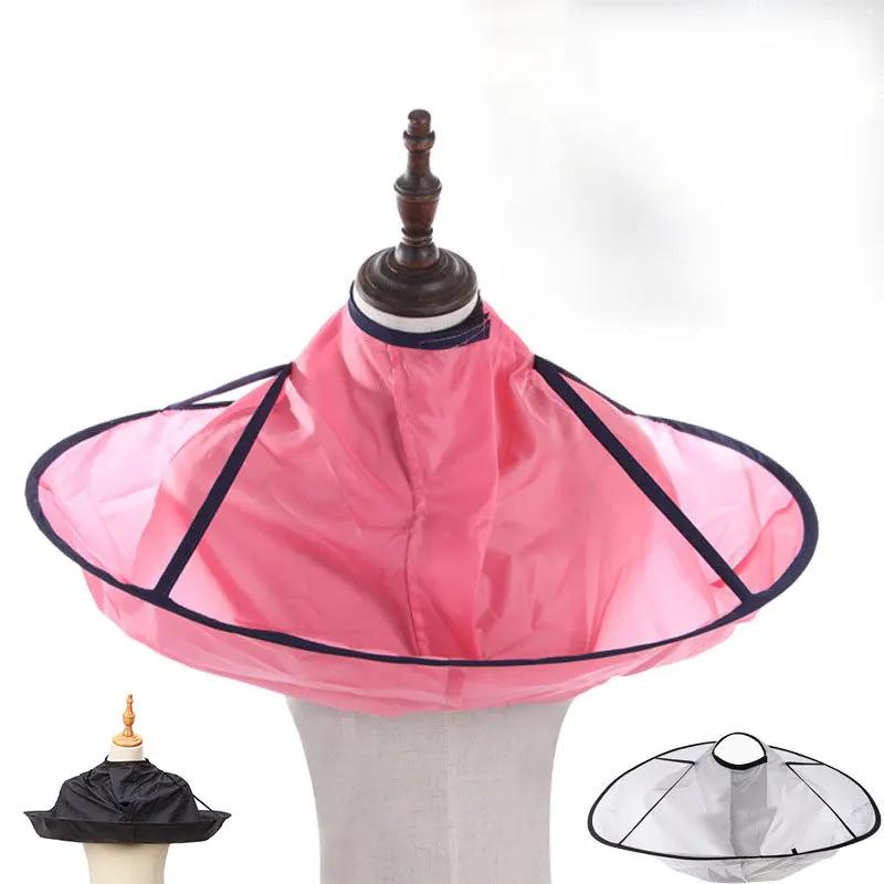 Водонепроницаемый плащ для стрижки волос для взрослых, складной зонт, накидка для салона, парикмахера, дома, парикмахерская, накидка, оптовая продажа