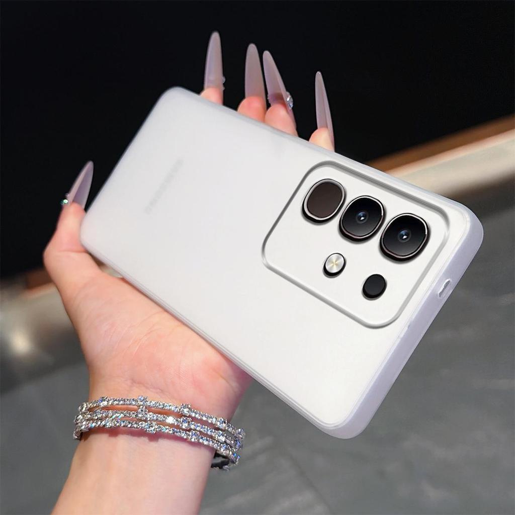 Полупрозрачный матовый чехол для телефона в стиле Моранди для Vivo Y29 4G, мягкий корпус из ТПУ